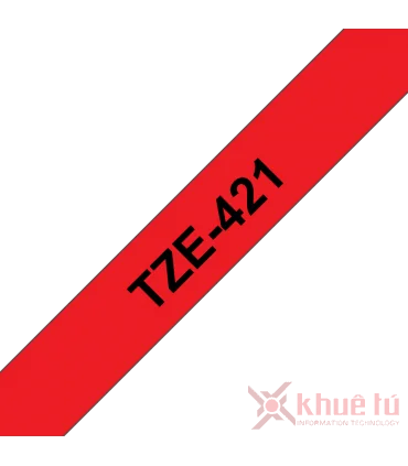 Brother TZe-421, khổ 9mm, dài 8m, Black on Red, chống thấm nước | ⓿❽❻❽❺⓿❺⓿❺❺ | Nhãn in, tem in, giấy in, băng nhãn, tape in |...