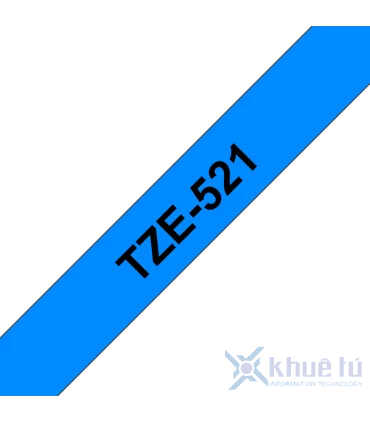 Brother TZe-521, khổ 9mm, dài 8m, Black on Blue, chống thấm nước | ⓿❽❻❽❺⓿❺⓿❺❺ | Nhãn in, tem in, giấy in, băng nhãn, tape in ...