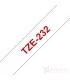 Brother TZe-232, khổ 12mm, dài 8m, Red on White, chống thấm nước | ⓿❽❻❽❺⓿❺⓿❺❺ | Nhãn in, tem in, giấy in, băng nhãn, tape in ...