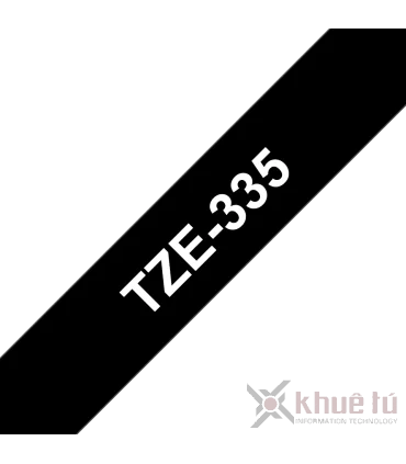 Brother TZe-335, khổ 12mm, dài 8m, White on Black, chống thấm nước | ⓿❽❻❽❺⓿❺⓿❺❺ | Nhãn in, tem in, giấy in, băng nhãn, tape i...