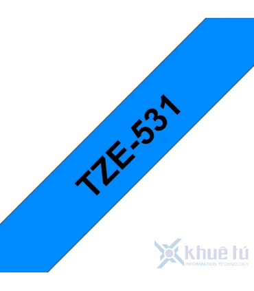 Brother TZe-531, khổ 12mm, dài 8m, Black on Blue, chống thấm nước | ⓿❽❻❽❺⓿❺⓿❺❺ | Nhãn in, tem in, giấy in, băng nhãn, tape in...