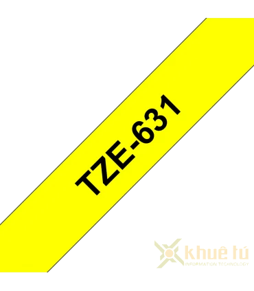 Brother TZe-631, khổ 12mm, dài 8m, Black on Yellow, chống thấm nước | ⓿❽❻❽❺⓿❺⓿❺❺ | Nhãn in, tem in, giấy in, băng nhãn, tape ...
