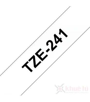Brother TZe-241, khổ 18mm, dài 8m, Black on White, chống thấm nước | ⓿❽❻❽❺⓿❺⓿❺❺ | Nhãn in, tem in, giấy in, băng nhãn, tape i...