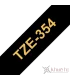 Brother TZe-354, khổ 24mm, dài 8m, Gold on Black, chống thấm nước | ⓿❽❻❽❺⓿❺⓿❺❺ | Nhãn in, tem in, giấy in, băng nhãn, tape in...