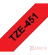 Brother TZe-451, khổ 24mm, dài 8m, Black on Red, chống thấm nước | ⓿❽❻❽❺⓿❺⓿❺❺ | Nhãn in, tem in, giấy in, băng nhãn, tape in ...
