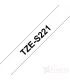 Brother TZe-S221, khổ 9mm, dài 8m, Black on White, siêu dính, chống thấm nước | ⓿❽❻❽❺⓿❺⓿❺❺ | Nhãn in, tem in, giấy in, băng n...