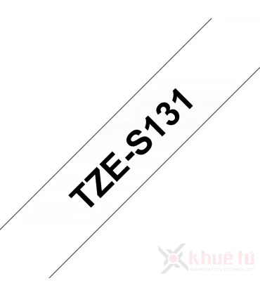 Brother TZe-S131, khổ 12mm, dài 8m, Black on Clear, siêu dính, chống thấm nước | ⓿❽❻❽❺⓿❺⓿❺❺ | Nhãn in, tem in, giấy in, băng ...