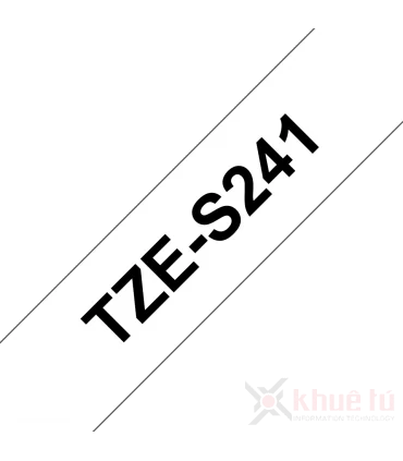 Brother TZe-S241, khổ 18mm, dài 8m, Black on White, siêu dính, chống thấm nước | ⓿❽❻❽❺⓿❺⓿❺❺ | Nhãn in, tem in, giấy in, băng ...