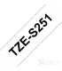 Brother TZe-S251, khổ 24mm, dài 8m, Black on White, siêu dính, chống thấm nước | ⓿❽❻❽❺⓿❺⓿❺❺ | Nhãn in, tem in, giấy in, băng ...