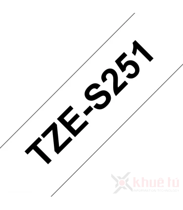 Brother TZe-S251, khổ 24mm, dài 8m, Black on White, siêu dính, chống thấm nước | ⓿❽❻❽❺⓿❺⓿❺❺ | Nhãn in, tem in, giấy in, băng ...