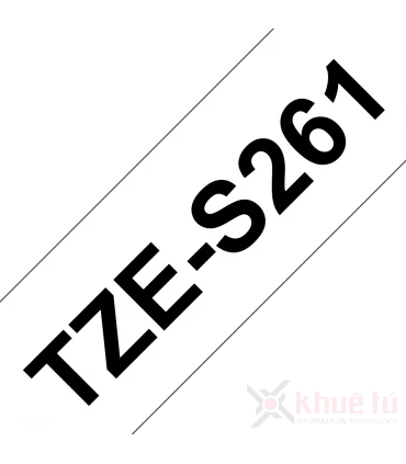 Brother TZe-S261, khổ 36mm, dài 8m, Black on White, siêu dính, chống thấm nước | ⓿❽❻❽❺⓿❺⓿❺❺ | Nhãn in, tem in, giấy in, băng ...