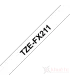 Brother TZe-FX211, khổ 6mm, dài 8m, Black on White, siêu dẻo, chống thấm nước | ⓿❽❻❽❺⓿❺⓿❺❺ | Nhãn in, tem in, giấy in, băng n...
