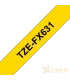 Brother TZe-FX631, khổ 12mm, dài 8m, Black on Yellow, siêu dẻo, chống thấm nước | ⓿❽❻❽❺⓿❺⓿❺❺ | Nhãn in, tem in, giấy in, băng...