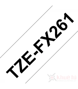 Brother TZe-FX261, khổ 36mm, dài 8m, Black on White, siêu dẻo, chống thấm nước | ⓿❽❻❽❺⓿❺⓿❺❺ | Nhãn in, tem in, giấy in, băng ...
