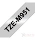 Brother TZe-M951, khổ 24mm, dài 8m, Black on Silver Matt, nhãn bạc, chống thấm nước | ⓿❽❻❽❺⓿❺⓿❺❺ | Nhãn in, tem in, giấy in, ...