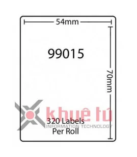 DM-A99015, Black on White, 54mm x 70mm x 320 Labels | ⓿❽❻❽❺⓿❺⓿❺❺ | Nhãn in, tem in, giấy in, băng nhãn, tape in | khuetu.vn