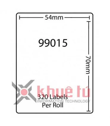 DM-A99015, Black on White, 54mm x 70mm x 320 Labels | ⓿❽❻❽❺⓿❺⓿❺❺ | Nhãn in, tem in, giấy in, băng nhãn, tape in | khuetu.vn