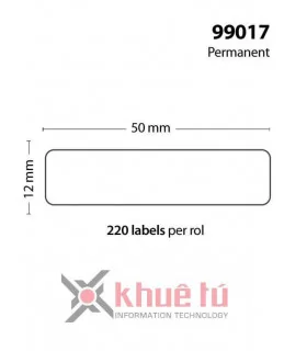 DM-A99017, Black on White, 12mm x 50mm x 220 Labels | ⓿❽❻❽❺⓿❺⓿❺❺ | Nhãn in, tem in, giấy in, băng nhãn, tape in | khuetu.vn