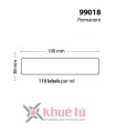 DM-A99018, Black on White, 38mm x 190mm x 110 Labels