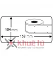DM-AS0904980, Black on White, 104mm x 159mm x 220 Labels