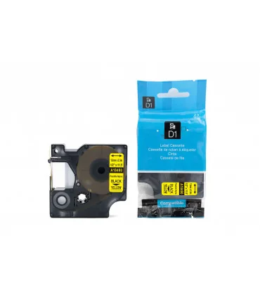 Rhino Flexible Nylon 1/2" (12mm), Black on Yellow (18490) | ⓿❽❻❽❺⓿❺⓿❺❺ | Nhãn in, tem in, giấy in, băng nhãn, tape in | khuet...