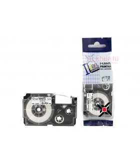 HR-12WE (Black on White, 12mm) | ⓿❽❻❽❺⓿❺⓿❺❺ | Nhãn in, tem in, giấy in, băng nhãn, tape in | khuetu.vn