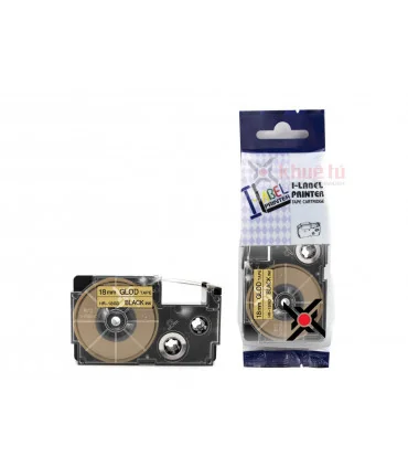 HR-18GD (Black on Gold, 18mm) | ⓿❽❻❽❺⓿❺⓿❺❺ | Nhãn in, tem in, giấy in, băng nhãn, tape in | khuetu.vn
