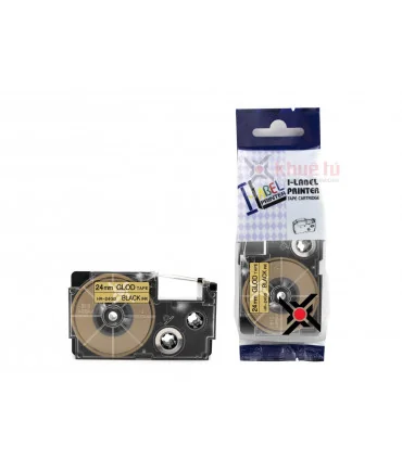 HR-24GD (Black on Gold, 24mm) | ⓿❽❻❽❺⓿❺⓿❺❺ | Nhãn in, tem in, giấy in, băng nhãn, tape in | khuetu.vn