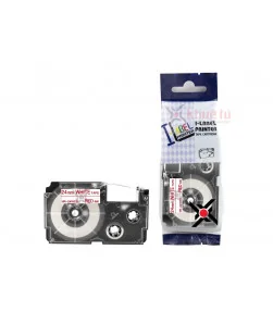 HR-24WER (Red on White, 24mm) | ⓿❽❻❽❺⓿❺⓿❺❺ | Nhãn in, tem in, giấy in, băng nhãn, tape in | khuetu.vn