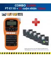 Combo: PT-E110 + 5 Cuộn nhãn 12mm