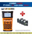 Combo: PT-E300 + 3 Cuộn nhãn 12mm