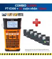 Combo: PT-E300 + 5 Cuộn nhãn 12mm