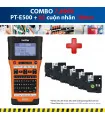 Combo: PT-E500 + 5 Cuộn nhãn 18mm