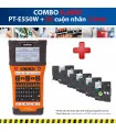Combo: PT-E550W + 5 Cuộn nhãn 12mm