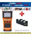 Combo: PT-E550W + 3 Cuộn nhãn 18mm