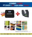 Combo: PT-D450 + 3 Cuộn nhãn 12mm