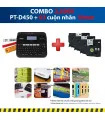 Combo: PT-D450 + 3 Cuộn nhãn 18mm