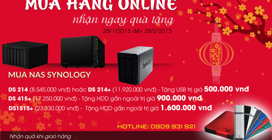 Khuyến mãi đầu xuân "Mua hàng Online nhận ngay quà tặng"