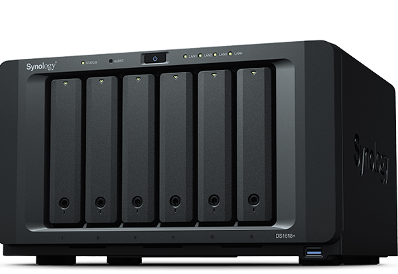 DiskStation DS1618+: NAS 6-bay HDD hiệu suất cao lý tưởng cho các tác vụ đa nhiệm