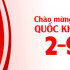 KHUÊ TÚ thông báo lịch nghỉ lễ Quốc Khánh 2-9-2018
