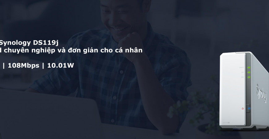 Synology Diskstation Ds119j - NAS 1 bay cho nhu cầu lưu trữ cá nhân