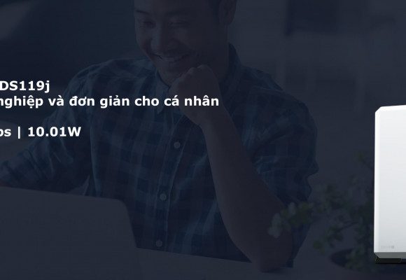Synology Diskstation Ds119j - NAS 1 bay cho nhu cầu lưu trữ cá nhân