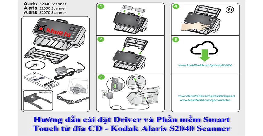 Các bước hướng dẫn cài đặt driver máy scan Kodak Alaris Scanner