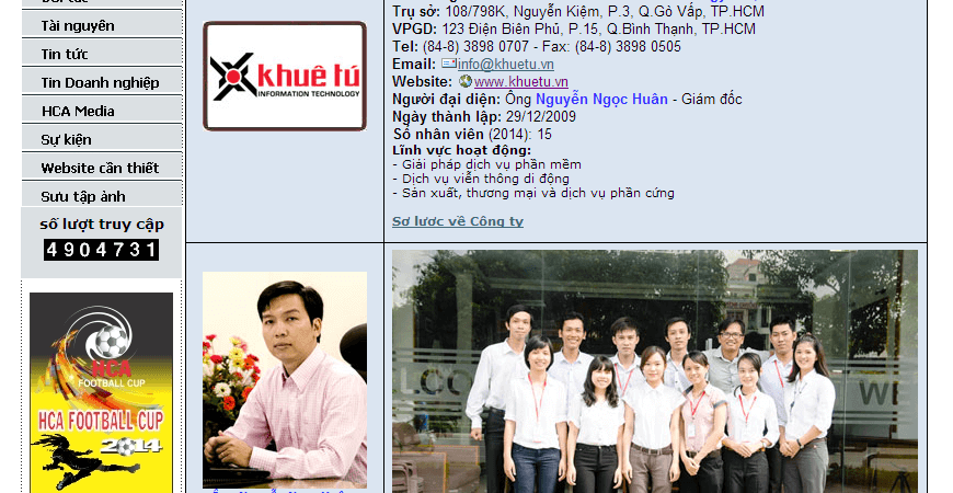 KHUÊ TÚ CHÍNH THỨC TRỞ THÀNH HỘI VIÊN HỘI TIN HỌC THÀNH PHỐ HỒ CHÍ MINH (HCA)