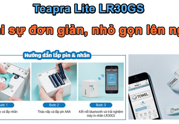 Máy in nhãn Tepra Lite - Sự cải tiến vượt trội với công nghệ kết nối Bluetooth