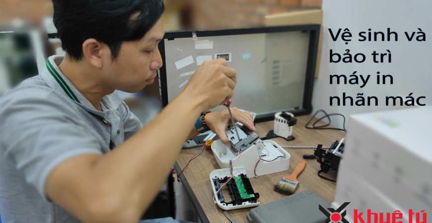 Hướng dẫn vệ sinh và bảo trì máy in nhãn mác đúng cách