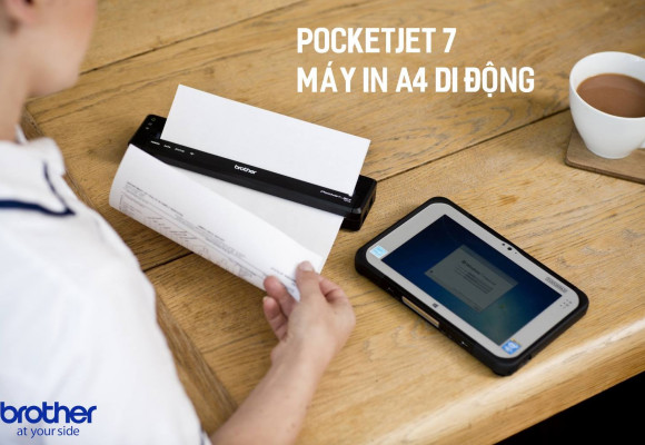 PocketJet 7:  Giải pháp in khổ A4 di động của Brother