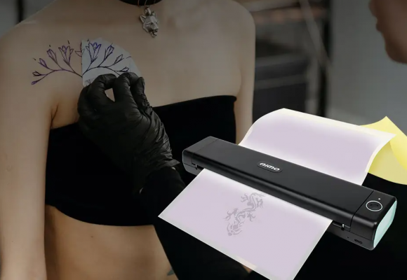 Máy in hình xăm di động (tattoo printer), in hình xăm từ Điện thoại, Ipad cho thợ xăm chuyên nghiệp
