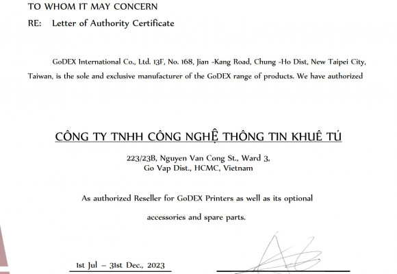 Khuê Tú trở thành đại lý chính hãng của Godex tại Việt Nam