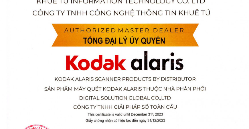 Tổng Đại Lý Phân Phối Máy Scan Kodak Chính Hãng